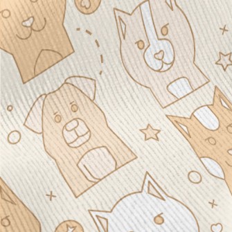 Simple Cute Dog Standard Corduroy
