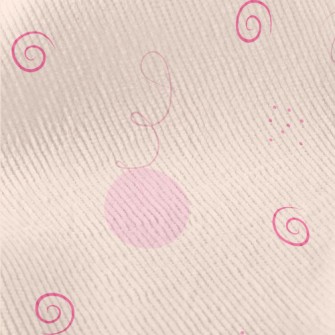 Simple Pink Sphere And Lines Standard Corduroy