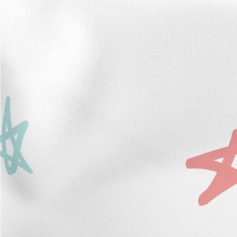Hand Drawn Colorful Stars Stretch Ponte