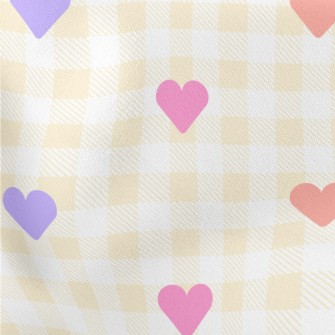 Simple And Small Love Grid Stretch Ponte