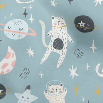 Cats Roaming In Space Micro Fleece
