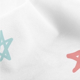Hand Drawn Colorful Stars Micro Fleece