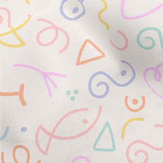 Interesting Line Graphics Micro Fleece