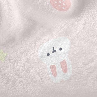 Pink And Cute Strawberry Rabbi Minky