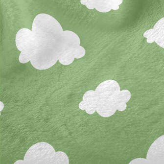 Full Of Small White Clouds Minky