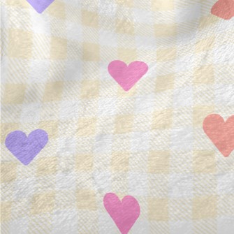 Simple And Small Love Grid Minky