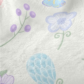 Colorful And Beautiful Flowers Minky