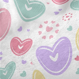 Colorful Love Heart Minky