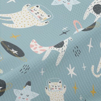 Cats Roaming In Space Piqué