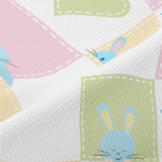 Cute And Lovely Rabbit Plaid Piqué