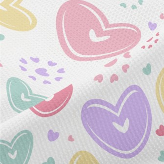 Colorful Love Heart Piqué