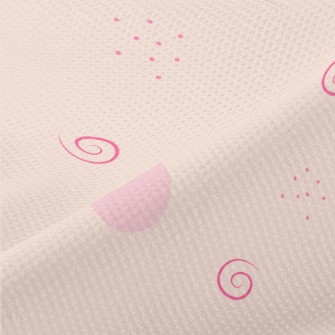 Simple Pink Sphere And Lines Piqué