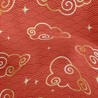 Joyful Golden Clouds Lightweight Performance Linen