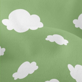 Full Of Small White Clouds Lightweight Performance Linen