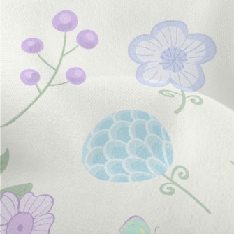 Colorful And Beautiful Flowers Lightweight Performance Linen