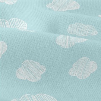 Hand Drawn White Clouds Modern Jersey