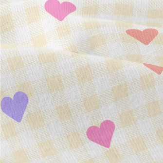 Simple And Small Love Grid Modern Jersey