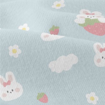 Cute Rabbit And Strawberry Modern Jersey
