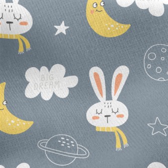 The Rabbit And The Moon Sleepi Jersey Backed Fleece