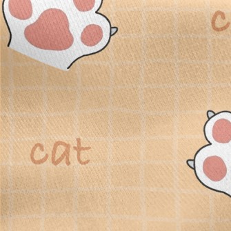Q Elastic Soft And Tender Cat  Jersey Backed Fleece