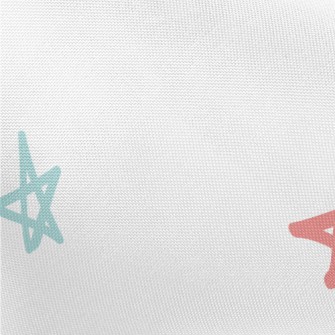Hand Drawn Colorful Stars Pongee