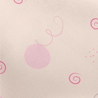 Simple Pink Sphere And Lines Pongee