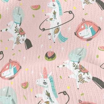 Cute And Funny Unicorn Stretch Jersey