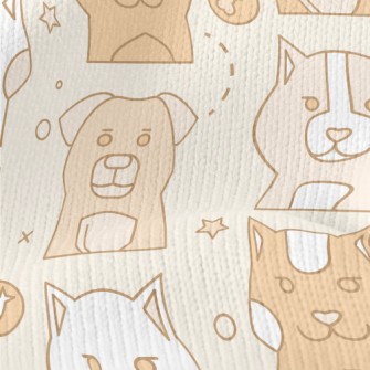 Simple Cute Dog Stretch Jersey