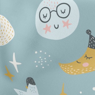 Solar Systems Sleeping In Spac Lightweight Cotton Poplin