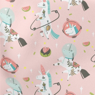 Cute And Funny Unicorn Lightweight Cotton Poplin