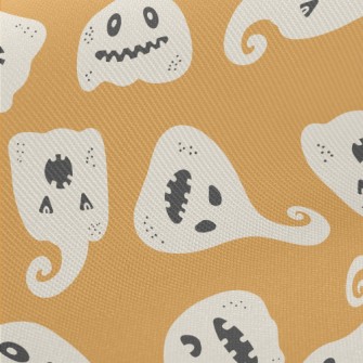 Pumpkin With Changing Expressi Midweight Cotton Poplin