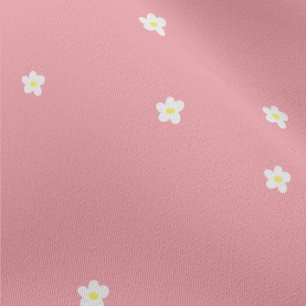 Small White Flowers On Bright  Chiffon