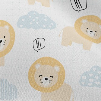 Cute And Silly Lion Chiffon
