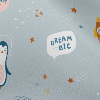 Penguins Floating In Space Chiffon