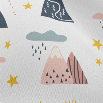 Simple And Cute Hills Chiffon