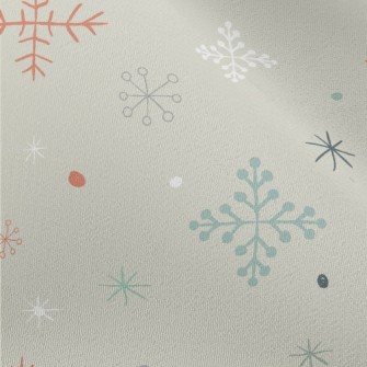 Snowflake Graphics In Differen Chiffon