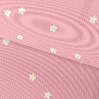 Small White Flowers On Bright  Waterproof Oxford