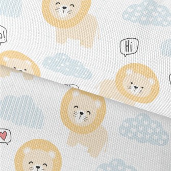 Cute And Silly Lion Waterproof Oxford
