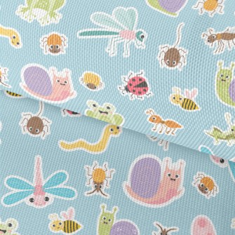 Funny And Cute Insects Waterproof Oxford