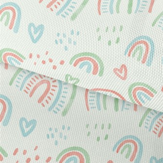 Watercolor Rainbow Lines Waterproof Oxford