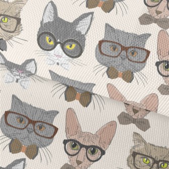 Cats Wearing Glasses Waterproof Oxford