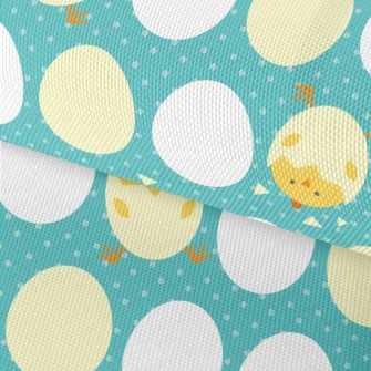Round Egg Shape And Chick Waterproof Oxford