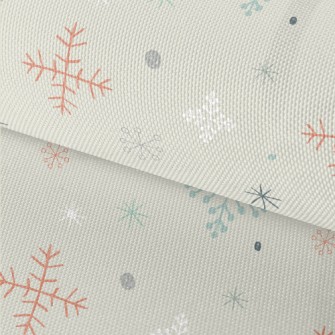 Snowflake Graphics In Differen Waterproof Oxford