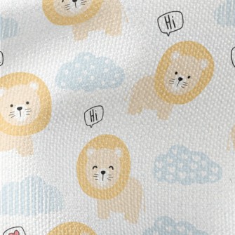 Cute And Silly Lion Waterproof Canvas