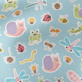 Funny And Cute Insects Waterproof Canvas