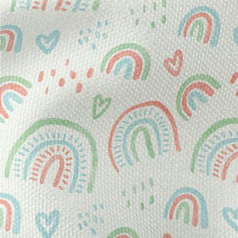 Watercolor Rainbow Lines Waterproof Canvas
