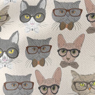 Cats Wearing Glasses Waterproof Canvas