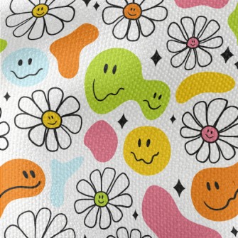 Funny And Cute Emoticon Graphi Waterproof Canvas