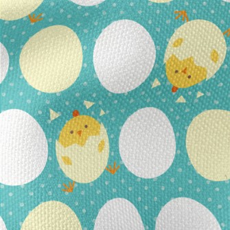 Round Egg Shape And Chick Waterproof Canvas