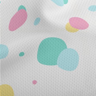 Bright Polka Dots Athletic Mesh Flat Back